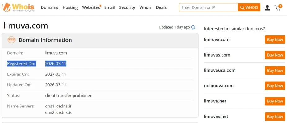 Limuva.com review showing whether the online beauty store is legit or a scam in 2026