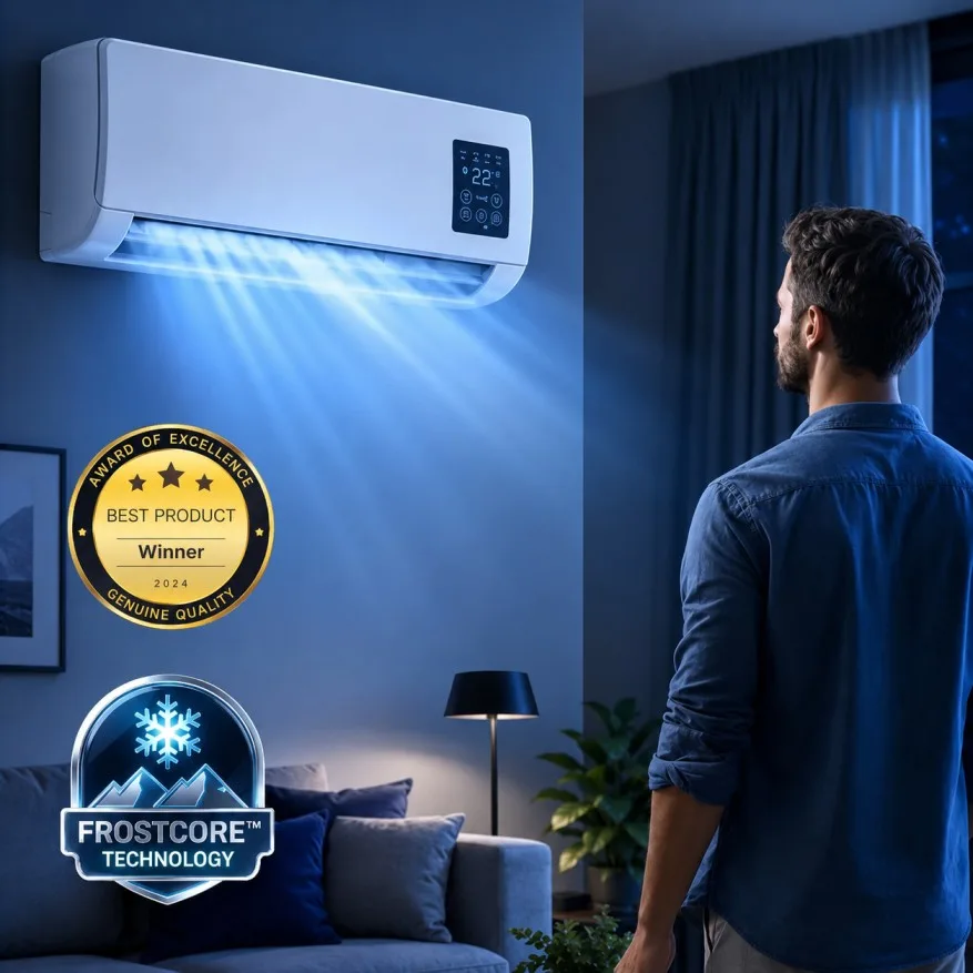 BlizzAir Review 2026 feature image showing a wall-mounted air conditioner with the text Scam or Legit
