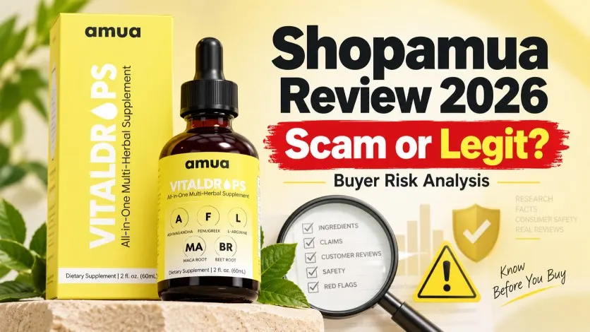 Shopamua VitalDrops Review 2026 – scam or legit buyer risk analysis