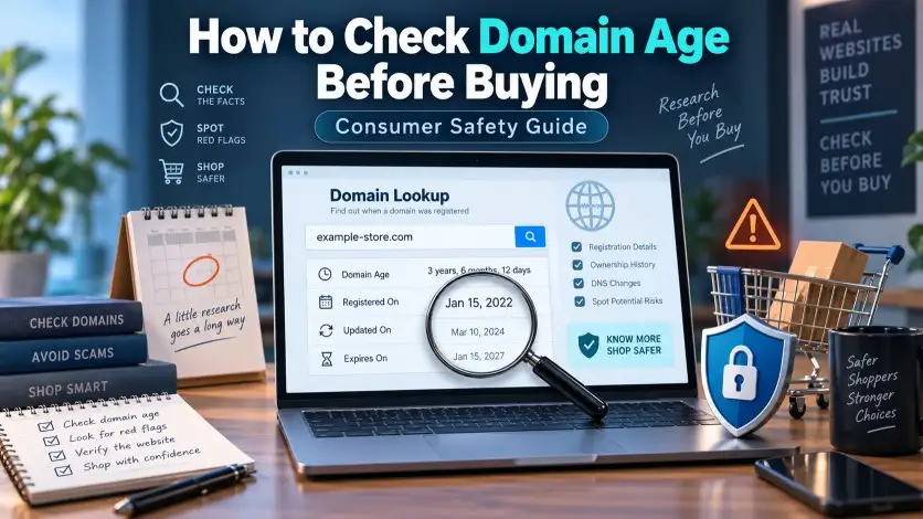 How to check domain age before buying from an online store