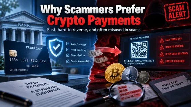 Why scammers prefer crypto payments and how cryptocurrency scams put consumers at risk